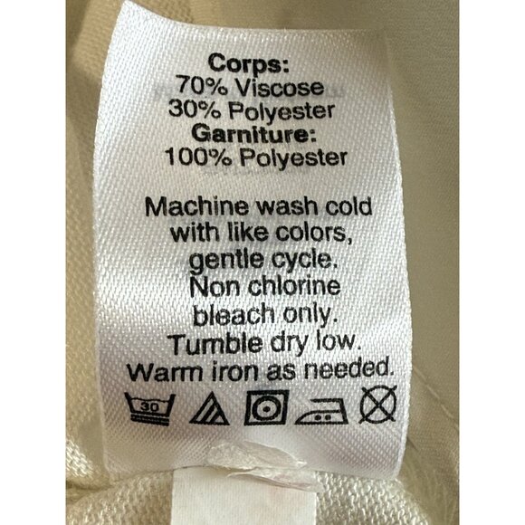 J Crew Drapey Tank Top with Silky Hem~Size Small~Ivory Tunic Blouse ~ L15 26 - Picture 13 of 13